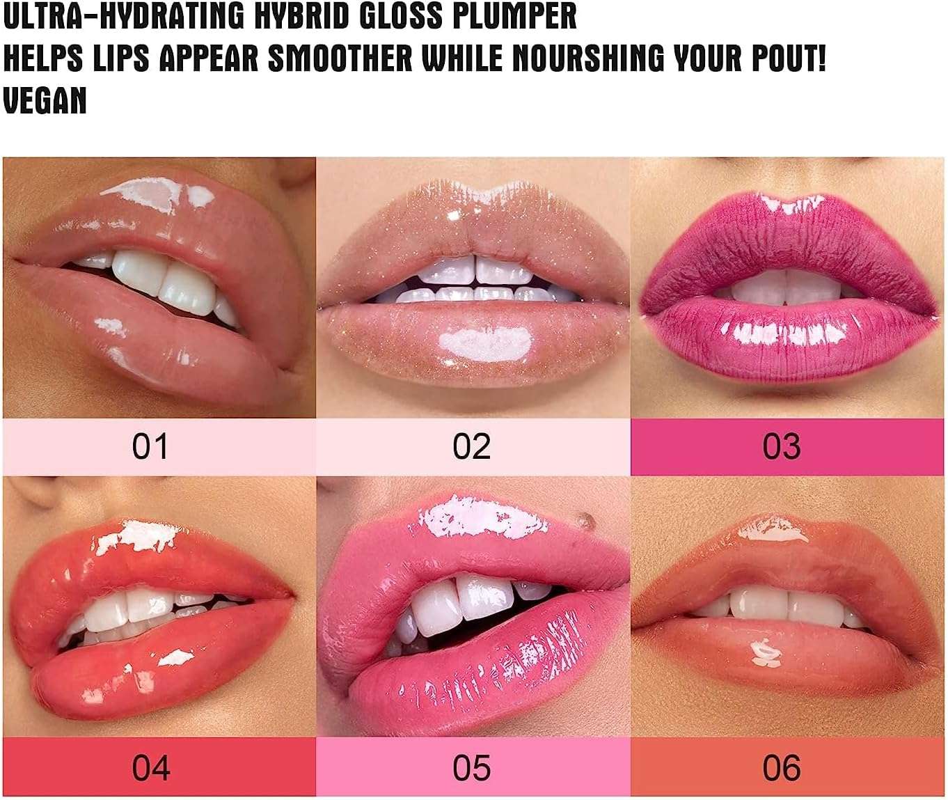 Plumping Lip Oil With Chili Extract - Clear Pink Instant Plumper Lip Gloss, Hydrating & Nourishing Tinted Lip Balm Liquid Lipstick for Lip Plumper Gloss Day & Night Moisturising Repair Lip Oil