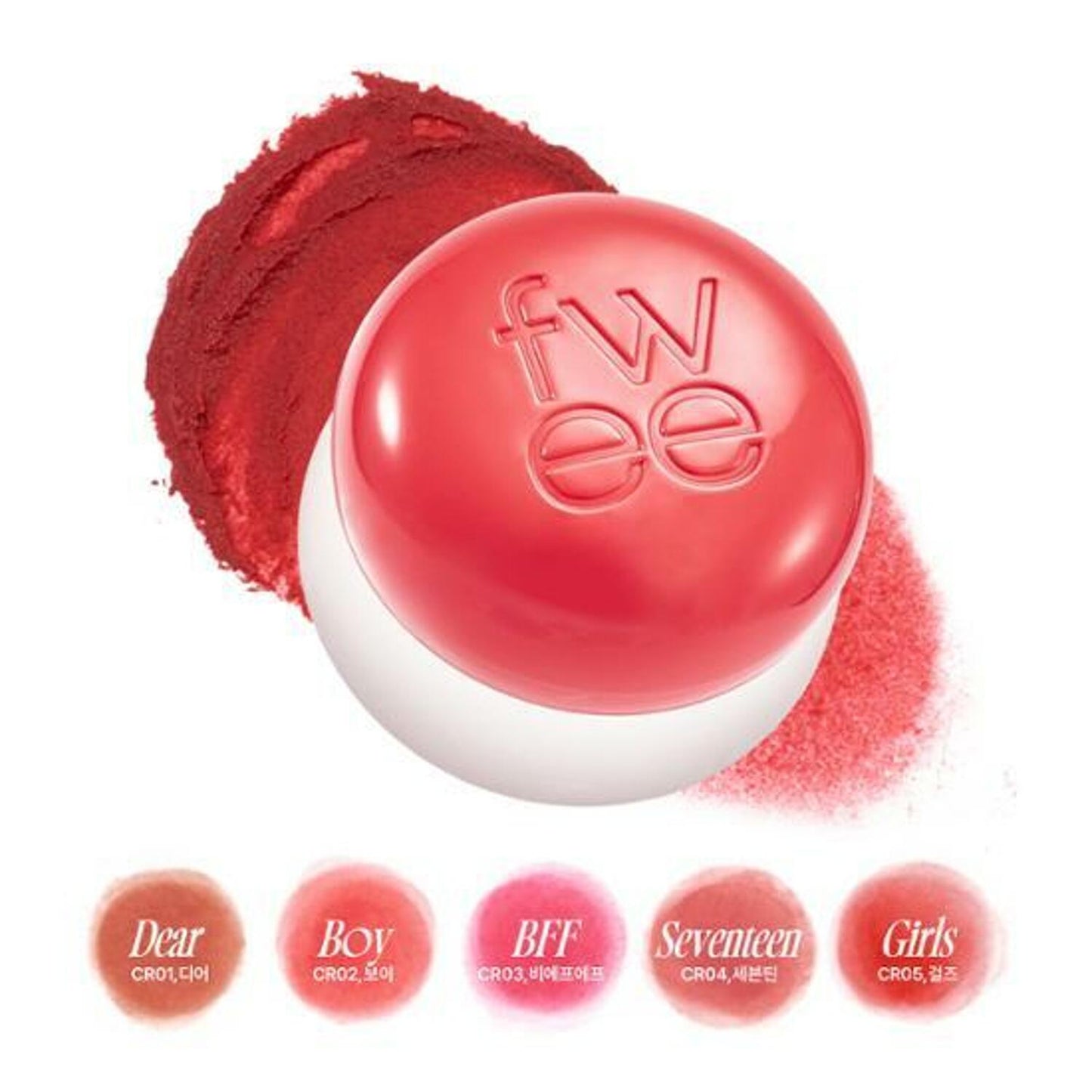 fwee - Lip&Cheek Blurry Pudding Pot - Pinky Cosmetics