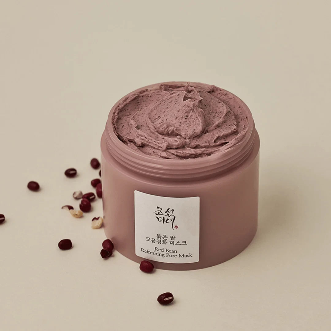 Beauty of Joseon skincare Red Bean Refreshing Pore Mask in a jar with smooth texture and red beans
