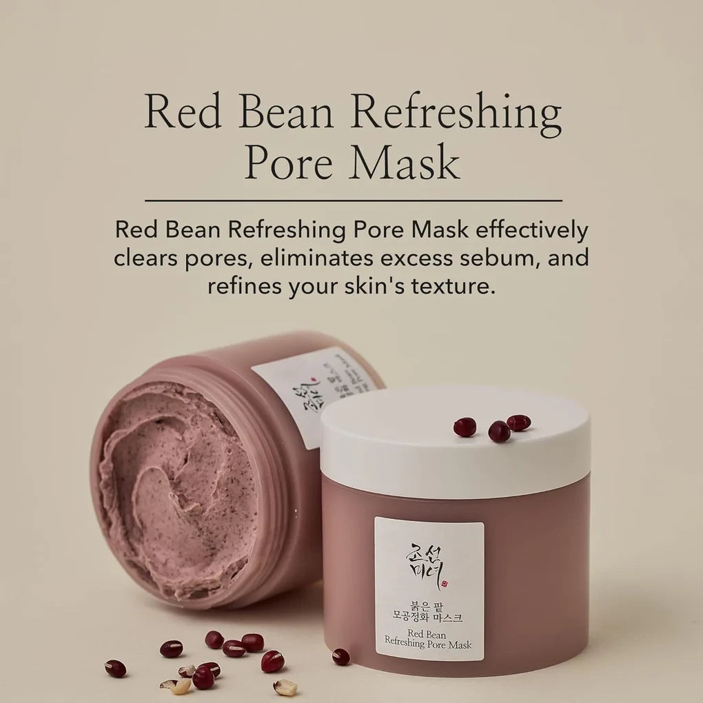 Beauty of Joseon skincare Red Bean Refreshing Pore Mask for clearing pores and refining skin texture