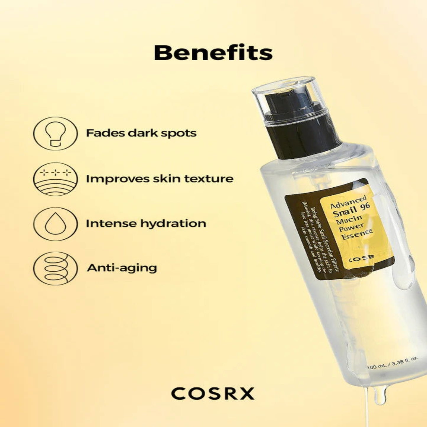 Advanced Snail 96 Mucin Power Essence 100 ml for intense hydration and anti-aging benefits
