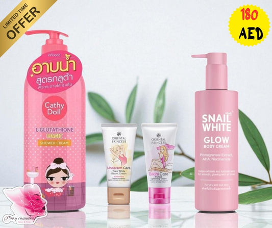 Body Glow & Intimate Care Set – 4-Piece Skin Brightening Kit
