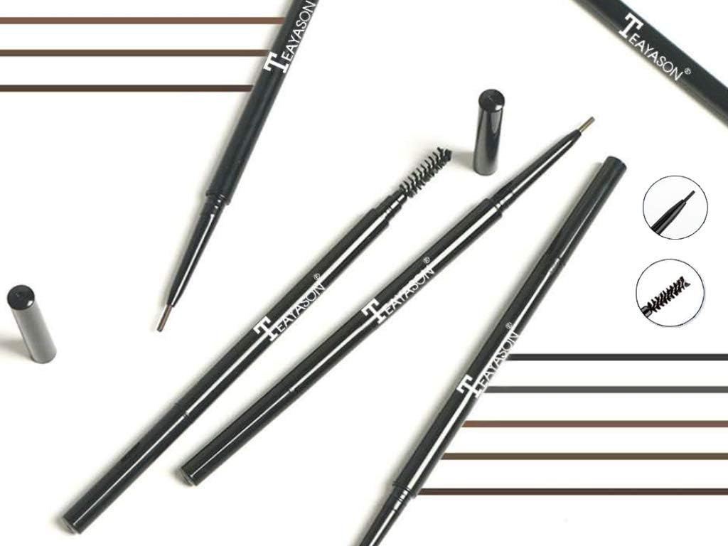 1.5mm ultra-fine eyebrow pencil automatic rotation eyebrow pencil,durable, sweat-proof and not easy to take off make-up, five colors available(02#Gray) - Pinky Cosmetics