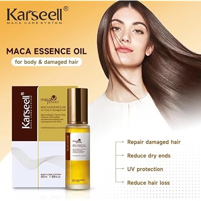 Karseell Hair Repair Set with Shampoo, Conditioner, and Maca Collagen Mask Plus Argan Oil for Dry Damaged Hair (52.39 fl oz), Multipack - Pinky Cosmetics