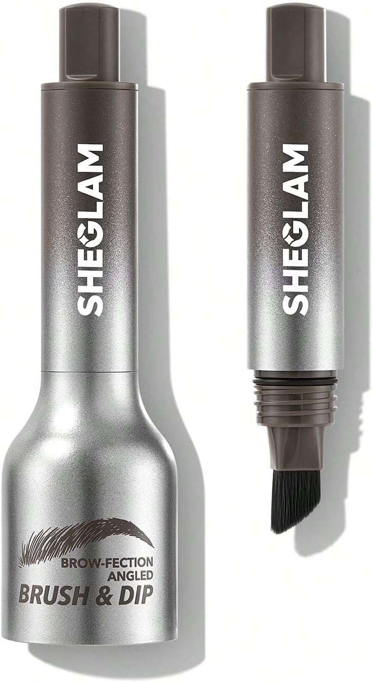 SHEGLAM SHE GLAM Brow-Fection Angled Brush & Dip- Espresso Hair-Like Strokes Liquid Eyebrow Gel Pen Easy To Color Long Lasting Quick Drying Natural Shaping Outlining Filling Eyebrow Makeup,1.2 ml
