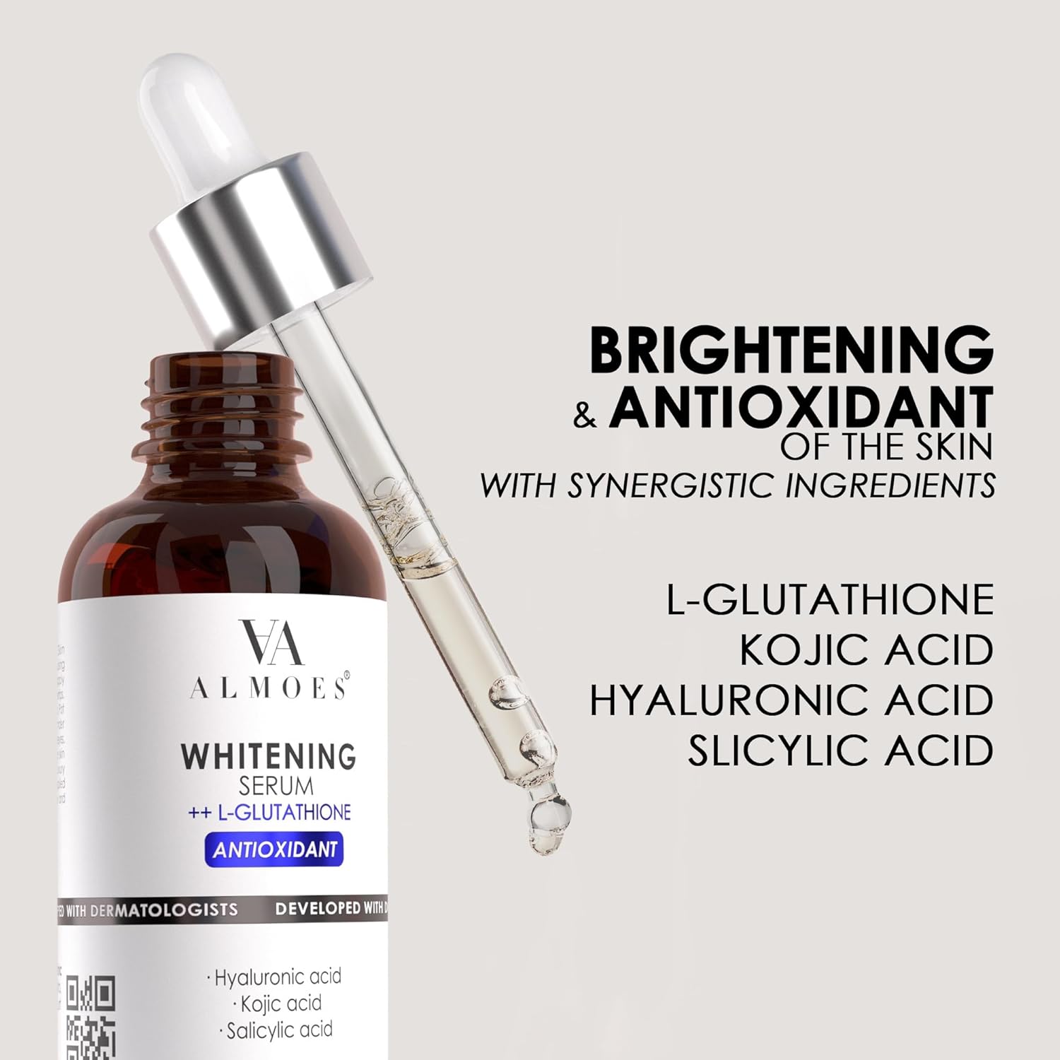 AA ALMOES L-Glutathione Serum – Brighten, Hydrate & Revitalize Your Skin ✨ - Pinky Cosmetics
