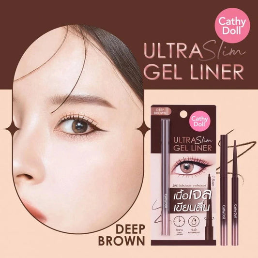 CATHY DOLL ULTRA SLIM GEL LINER 1.5mm 0.07g. Eye 1.5mm Liquid Eyeliner - Pinky Cosmetics