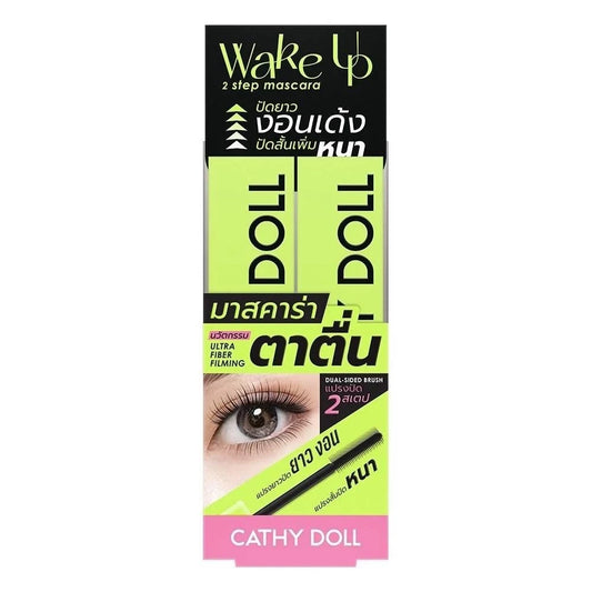 Cathy Doll Wake Up 2 Step Mascara 5.5g Lasting Waterproof Sweatproof - Pinky Cosmetics