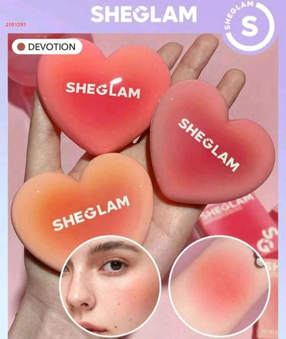 SHEGLAM Playing Cupid Cream Blush-Devotion Xmas Christmas Gift Winter Y2K Pink Black Friday Halloween Thanksgiving Christmas Decor Party Beach Travel 3 - Pinky Cosmetics