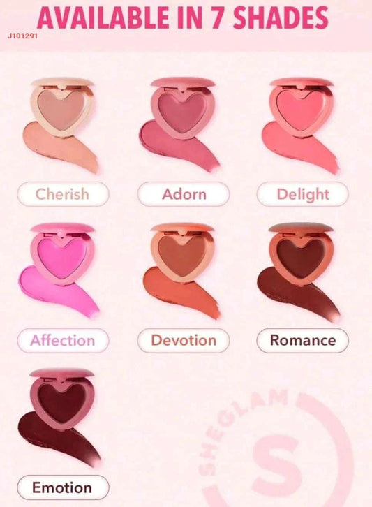 SHEGLAM Playing Cupid Cream Blush-Devotion Xmas Christmas Gift Winter Y2K Pink Black Friday Halloween Thanksgiving Christmas Decor Party Beach Travel 3 - Pinky Cosmetics