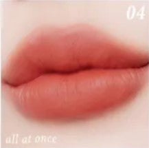 Luscious lips in a soft peach shade featuring 4U2 You're Mine Powder Lipstick for a natural and elegant look