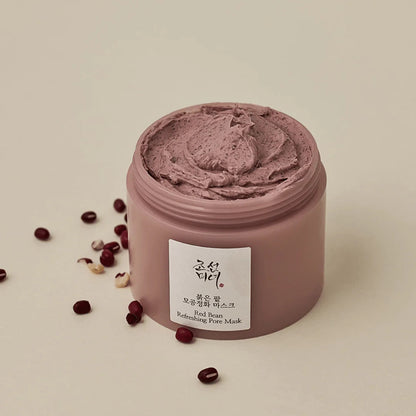 Beauty of Joseon skincare Red Bean Refreshing Pore Mask in a jar with smooth texture and red beans