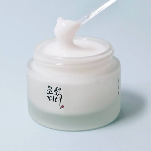 Beauty of Joseon cream in a glass jar with a smooth texture perfect for skincare routines