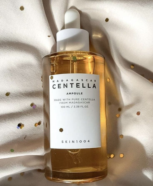 Centella Asiatica skincare ampoule from Madagascar in a 100ml bottle with a dropper